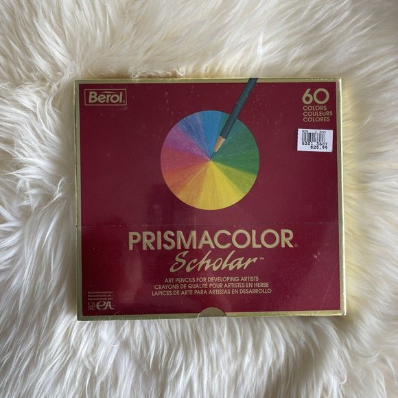Prismacolor Scholar Colored Pencils 60 Colors Berol Sealed Pencil Crayon - Picture 11 of 11